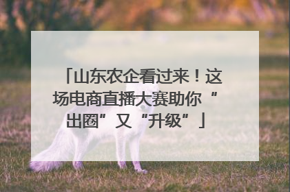 山东农企看过来！这场电商直播大赛助你“出圈”又“升级”