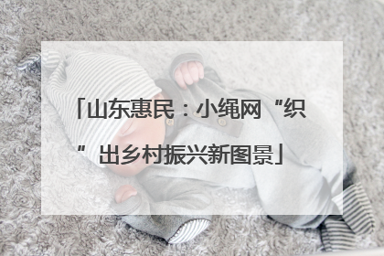 山东惠民：小绳网“织”出乡村振兴新图景