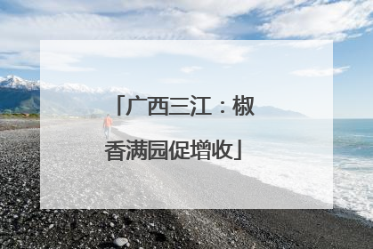 广西三江：椒香满园促增收
