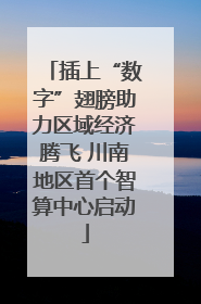 插上“数字”翅膀助力区域经济腾飞 川南地区首个智算中心启动