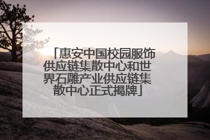 惠安中国校园服饰供应链集散中心和世界石雕产业供应链集散中心正式揭牌