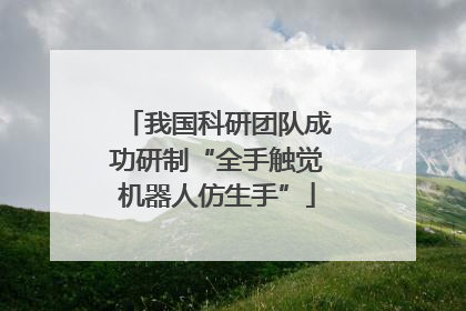 我国科研团队成功研制“全手触觉机器人仿生手”