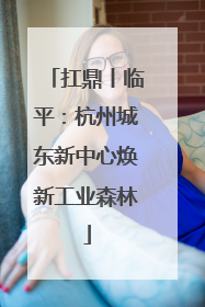 扛鼎丨临平：杭州城东新中心焕新工业森林