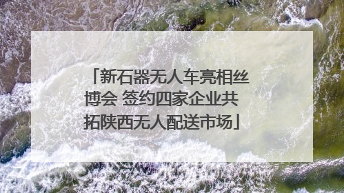 新石器无人车亮相丝博会 签约四家企业共拓陕西无人配送市场