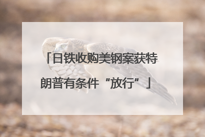 日铁收购美钢案获特朗普有条件“放行”