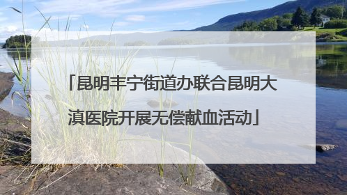 昆明丰宁街道办联合昆明大滇医院开展无偿献血活动