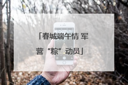 春城端午情 军营“粽”动员