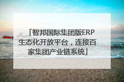 智邦国际集团版ERP生态化开放平台，连接百家集团产业链系统