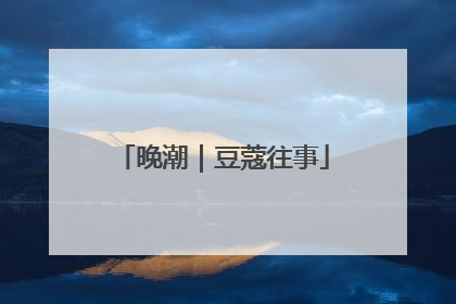 晚潮｜豆蔻往事