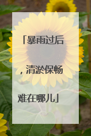 暴雨过后，清淤保畅难在哪儿