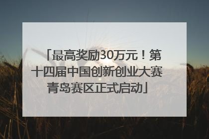最高奖励30万元！第十四届中国创新创业大赛青岛赛区正式启动