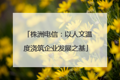 株洲电信：以人文温度浇筑企业发展之基