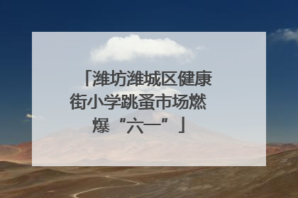 潍坊潍城区健康街小学跳蚤市场燃爆“六一”