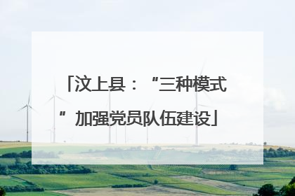 汶上县：“三种模式”加强党员队伍建设