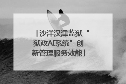 沙洋汉津监狱“狱政AI系统”创新管理服务效能
