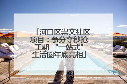 河口区崇文社区项目：争分夺秒抢工期 “一站式”生活圈年底亮相