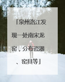 泉州洛江发现一处南宋龙窑，分布瓷器、窑具等