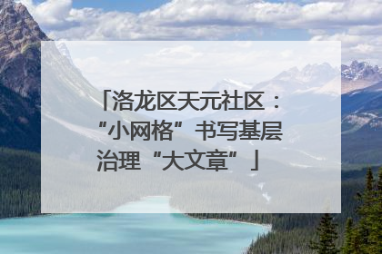 洛龙区天元社区：“小网格”书写基层治理“大文章”