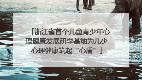 浙江省首个儿童青少年心理健康发展研学基地为儿少心理健康筑起“心盾”