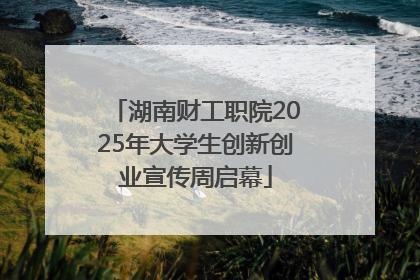 湖南财工职院2025年大学生创新创业宣传周启幕