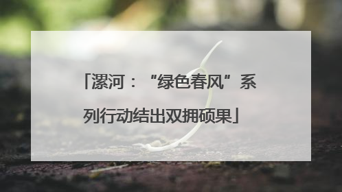 漯河：“绿色春风”系列行动结出双拥硕果