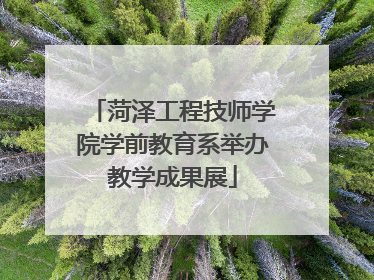 菏泽工程技师学院学前教育系举办教学成果展