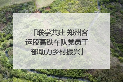 联学共建 郑州客运段高铁车队党员干部助力乡村振兴