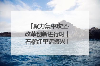 聚力集中攻坚·改革创新进行时｜石榴红里话振兴