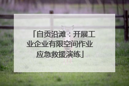 自贡沿滩：开展工业企业有限空间作业应急救援演练