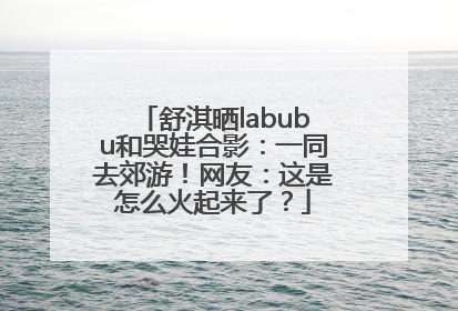 舒淇晒labubu和哭娃合影：一同去郊游！网友：这是怎么火起来了？