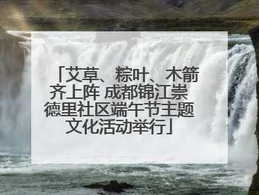 艾草、粽叶、木箭齐上阵 成都锦江崇德里社区端午节主题文化活动举行
