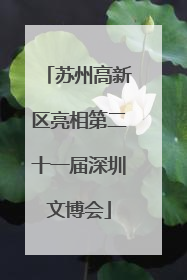 苏州高新区亮相第二十一届深圳文博会