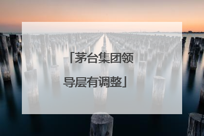 茅台集团领导层有调整