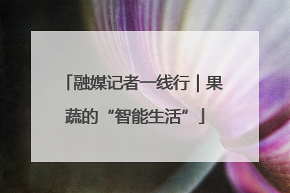 融媒记者一线行｜果蔬的“智能生活”