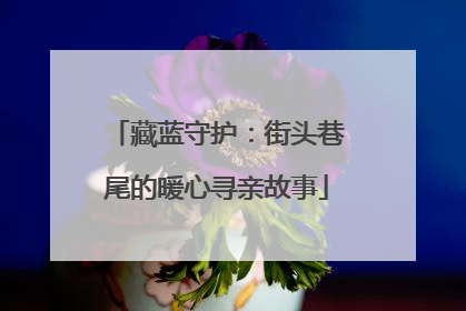藏蓝守护：街头巷尾的暖心寻亲故事