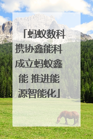 蚂蚁数科携协鑫能科成立蚂蚁鑫能 推进能源智能化