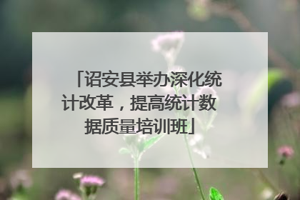 诏安县举办深化统计改革,提高统计数据质量培训班