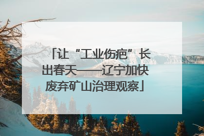 让“工业伤疤”长出春天——辽宁加快废弃矿山治理观察