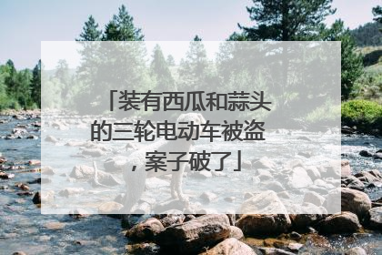装有西瓜和蒜头的三轮电动车被盗，案子破了