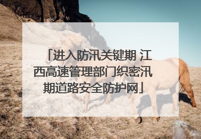 进入防汛关键期 江西高速管理部门织密汛期道路安全防护网