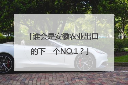 谁会是安徽农业出口的下一个NO.1？