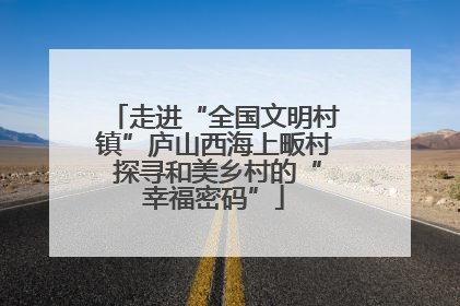 走进“全国文明村镇”庐山西海上畈村 探寻和美乡村的“幸福密码”