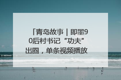 青岛故事｜即墨90后村书记“功夫”出圈，单条视频播放量过600万