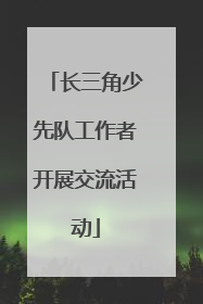 长三角少先队工作者开展交流活动