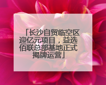 长沙自贸临空区迎亿元项目，益选佰联总部基地正式揭牌运营