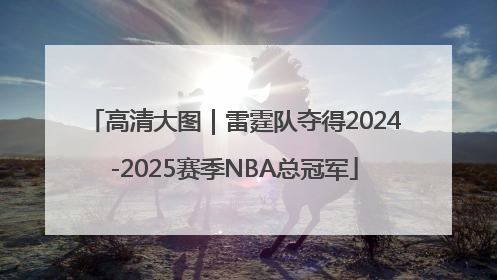 高清大图｜雷霆队夺得2024-2025赛季NBA总冠军