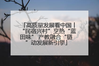 高质量发展看中国丨“民宿兴村”烹热“蓝田味” 产教融合“链”动发展新引擎