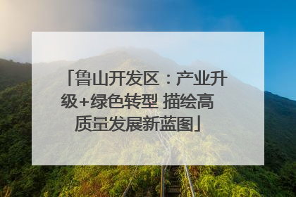鲁山开发区：产业升级+绿色转型 描绘高质量发展新蓝图