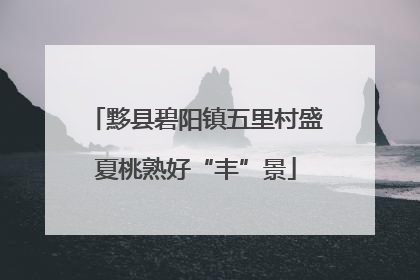 黟县碧阳镇五里村盛夏桃熟好“丰”景