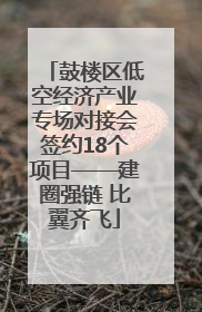 鼓楼区低空经济产业专场对接会签约18个项目——建圈强链 比翼齐飞